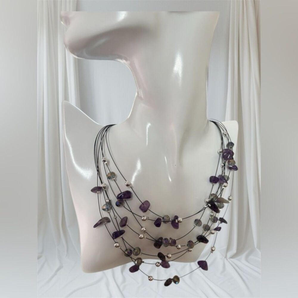 Purple Stone Necklace